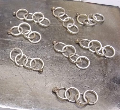 Judy Larson's Making Chain with Wubbers and Wire - , Contemporary Wire Jewelry, Making Chain, Chain Making , Butane Torch, Soldering, Solder, making chain with wubbers and wire